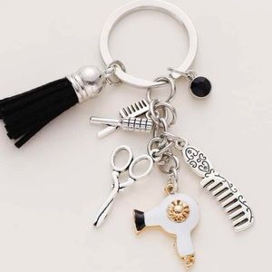 Hair Dresser/Barber Charm Keychain